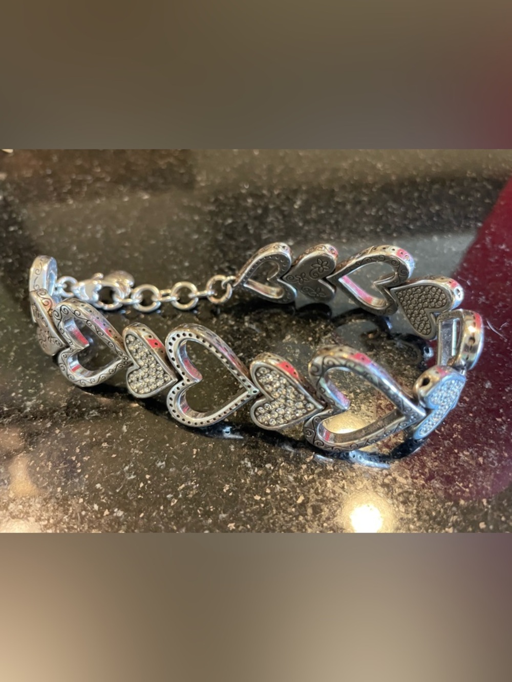 Brighton Rare Vintage Silver Heart Necklace - Set Available Separately - Picture 3 of 4